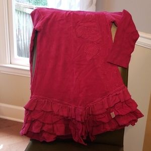 Girls dress with cute ruffle